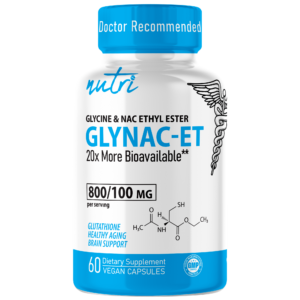 Nutri GlyNACET (Glycine w/ NAC Ethyl Ester, molybdenum & selenium) 800/100mg – 60 count