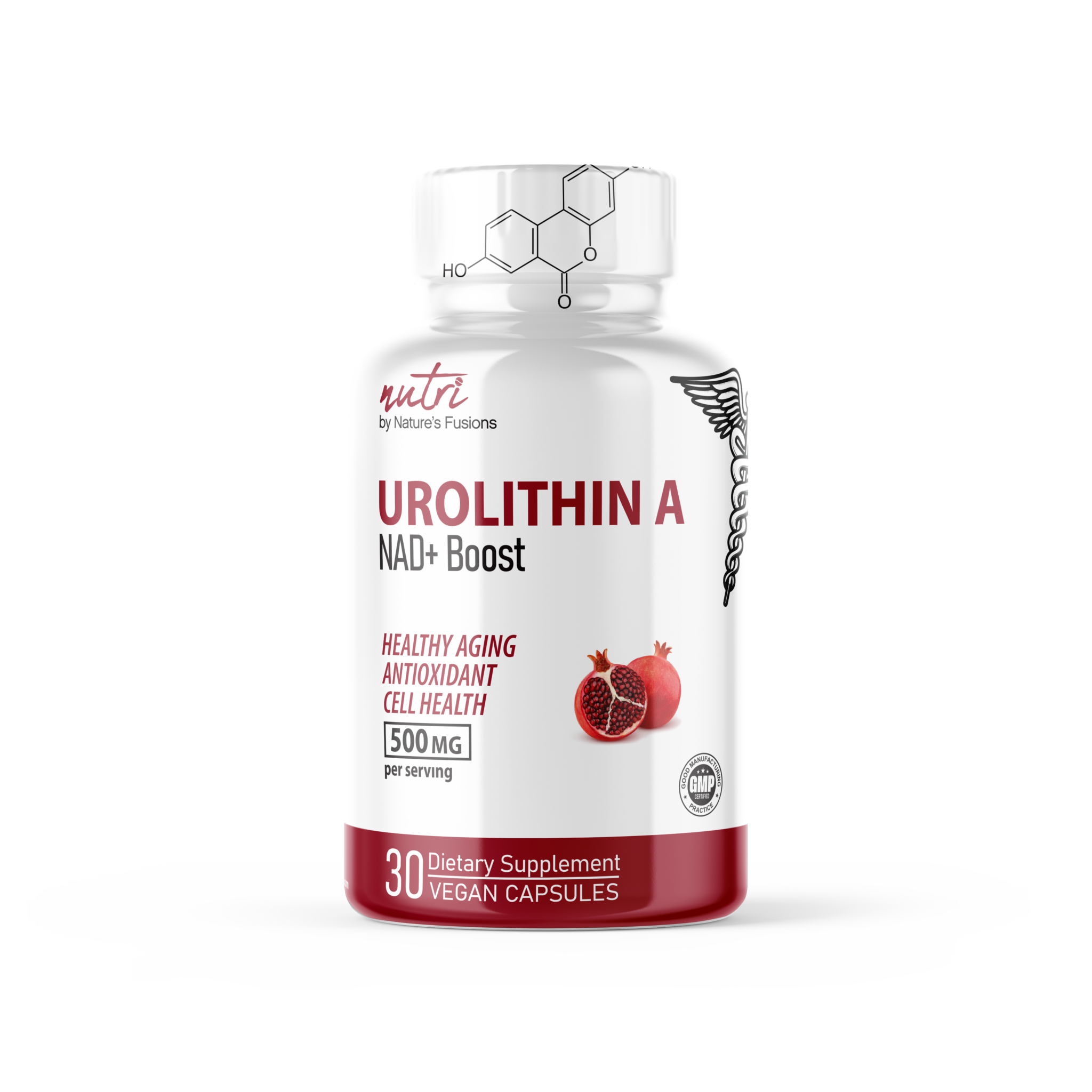 Nutri Urolithin A 500mg - NAD+ 30 Vegan Capsules